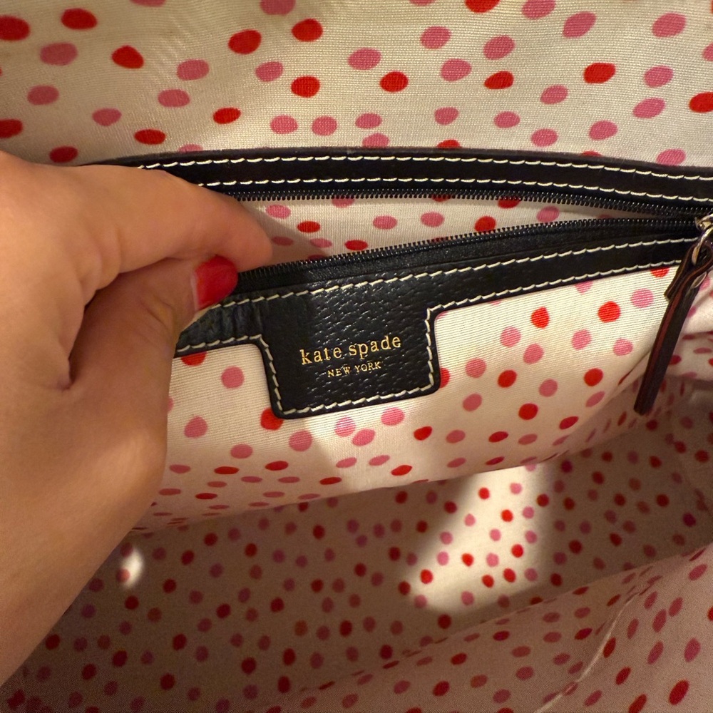 Kate Spade Baxter Street Catalina Black Leather Satchel‎ Bag, Very Gently Used - Picture 7 of 7